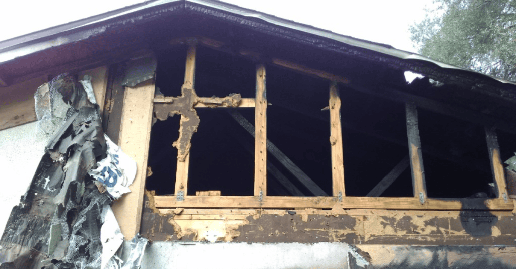Fire Damaged Roofs