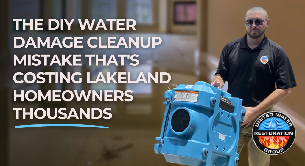 The DIY Water Damage Cleanup Mistake Thats Costing Lakeland Homeowners Thousands